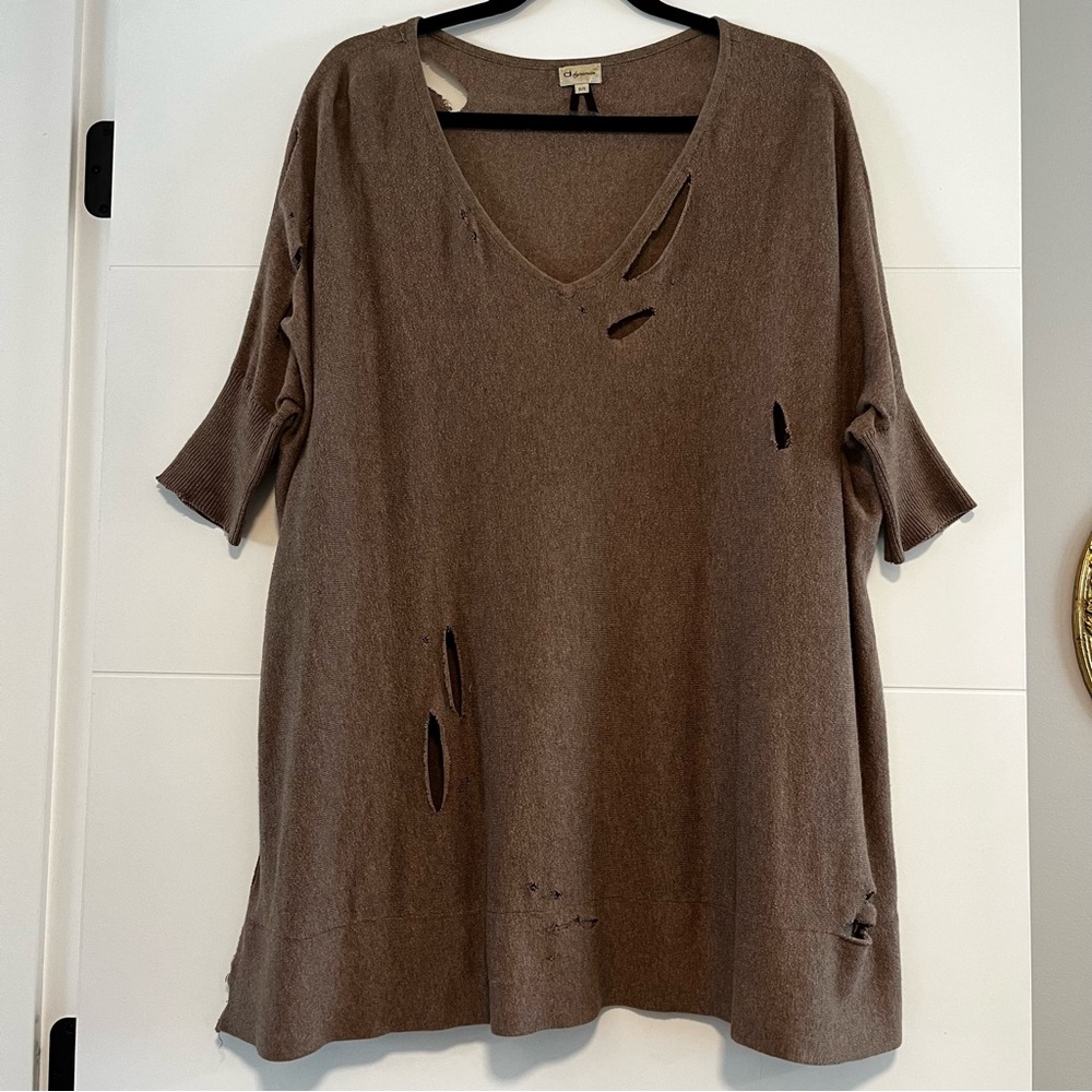 Dynamite | Distressed Oversized Sweater